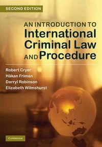 Produktbild: Cryer, R: An Introduction to International Criminal Law and