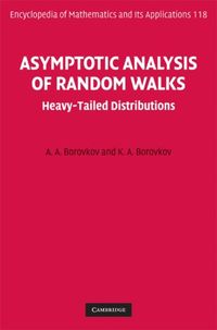 Produktbild: Asymptotic Analysis of Random Walks
