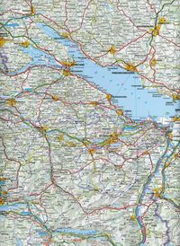Schweiz 2021 Strassenkarte 1:303 000