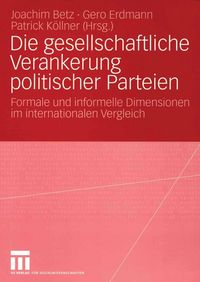 Produktbild: Die gesellschaftliche Verankerung politischer Parteien