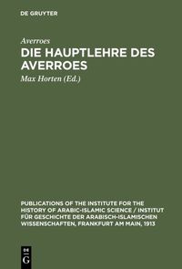 Produktbild: Die Hauptlehre des Averroes