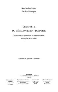 Produktbild: Effets du developpement durable