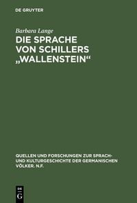 Produktbild: Die Sprache von Schillers "Wallenstein"