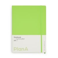 Produktbild Notizbuch A4 Hardcover Kiwi Green Blanko, 192 Seiten