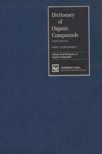 Produktbild: Dictionary of Organic Compounds, Sixth Edition, Supplement 1
