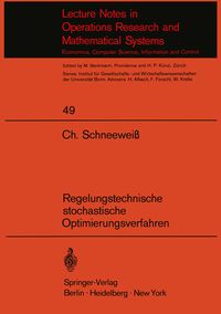 Produktbild: Regelungstechnische stochastische Optimierungsverfahren in Unternehmensforschung und Wirtschaftstheorie