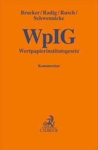 Produktbild: Wertpapierinstitutsgesetz. WpIG