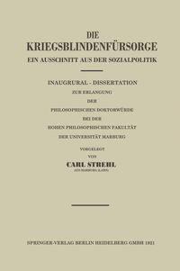 Produktbild: Die Kriegsblindenf&uuml;rsorge