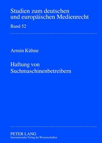 Produktbild: Haftung von Suchmaschinenbetreibern