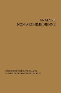 Produktbild: Analyse non-archimedienne