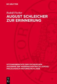 Produktbild: August Schleicher zur Erinnerung