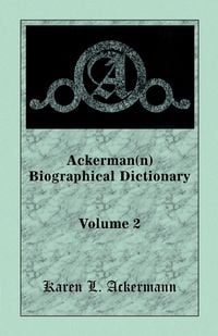 Produktbild: Ackerman(n) Biographical Dictionary, Volume 2