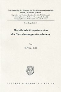 Produktbild: Marktbearbeitungsstrategien des Versicherungsunternehmens.