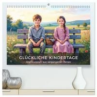 Produktbild: Gl&uuml;ckliche Kindertage - Impressionen aus vergangen Zeiten (hochwertiger Premium Wandkalender 2027 DIN A2 quer), Kunstdruck in Hochglanz