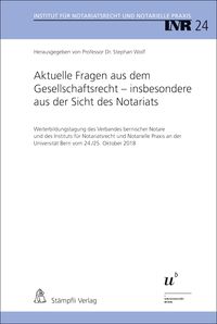 Produktbild: Aktuelle Fragen aus dem Gesellschaftsrecht - insbesondere aus der Sicht des Notariats