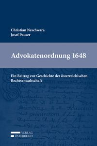 Produktbild: Advokatenordnung 1648