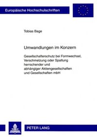 Produktbild: Umwandlungen im Konzern