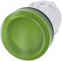 Produktbild: Siemens 3SU1001-6AA40-0AA0 Leuchtmelder flach Gr&uuml;n 1St.
