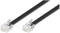 Produktbild: Goobay Telefon (analog) Anschlusskabel [1x RJ12-Stecker - 1x RJ12-Stecker] 6.00m Schwarz