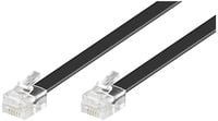 Produktbild: Goobay Telefon (analog) Kabel [1x RJ12-Stecker - 1x RJ12-Stecker] 10.00m Schwarz