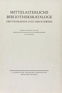Produktbild: Mittelalterliche Bibliothekskataloge Bd. 1: Die Bist&uuml;mer Konstanz und Chur