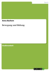 Produktbild: Bewegung und Bildung
