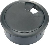 Produktbild: TRU Components WP50BK Kabeldurchf&uuml;hrung f&uuml;r Arbeitsplatten ABS Schwarz 1St.