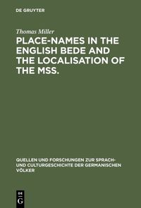 Produktbild: Place-names in the English Bede and the localisation of the mss.