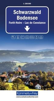 Produktbild: K&uuml;mmerly+Frey Strassenkarte Schwarzwald, Bodensee 1:200.000
