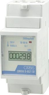 Produktbild: ORBIS Zeitschalttechnik kW-Z&auml;hler OB707100 Wechselstromz&auml;hler digital 65 A MID-konform: Nein 1 St.