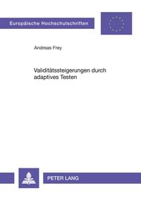 Produktbild: Validit&auml;tssteigerungen durch adaptives Testen