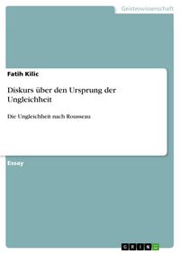 Produktbild: Diskurs &uuml;ber den Ursprung der Ungleichheit