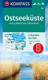 Bild vom Artikel KOMPASS Wanderkarten-Set 724 Ostseeküste von Lübeck bis Dänemark (2 Karten) 1:50.000 vom Autor 