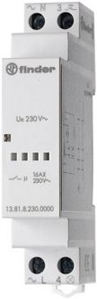 Produktbild: Finder Stromsto&szlig;-Schalter Hutschiene 13.81.8.230.0000 1 Schlie&szlig;er 230 V/AC 3700 VA 1St.