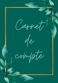 Produktbild: Carnet de compte &agrave; remplir