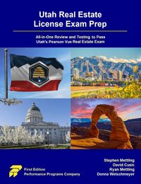 Produktbild: Utah Real Estate License Exam Prep: All-in-One Review and Testing to Pass Utah's Pearson Vue Real Estate Exam