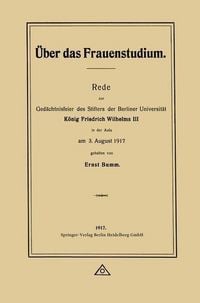 Produktbild: &Uuml;ber das Frauenstudium