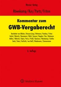 Produktbild: Kommentar zum GWB - Vergaberecht