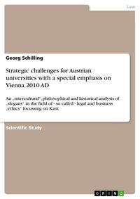 Produktbild: Strategic challenges for Austrian universities with a special emphasis on Vienna 2010 AD