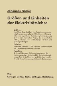 Produktbild: Gr&ouml;&szlig;en und Einheiten der Elektrizit&auml;tslehre