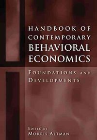 Produktbild: Altman, M: Handbook of Contemporary Behavioral Economics