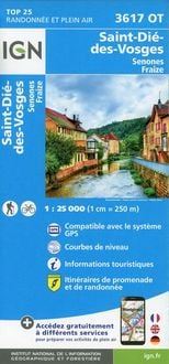 Produktbild: St-Di&eacute;-des-Vosges.Senones.Fraize 1:25 000