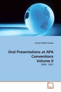 Produktbild: Nilofer Farooqi, Y: Oral Presentations at APA Conventions Vo