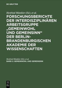 Produktbild: Gemeinwohl und Gemeinsinn