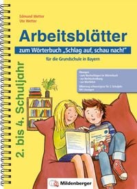 Produktbild: Arbeitsbl&auml;tter zum W&ouml;rterbuch &bdquo;Schlag auf, schau nach!&ldquo; f&uuml;r die Grundschule in Bayern