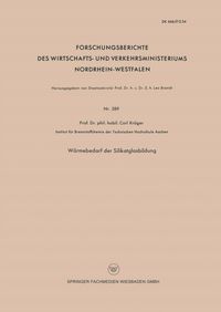 Produktbild: W&auml;rmebedarf der Silikatglasbildung