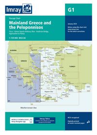 Produktbild: G1 Mainland Greece and the Peloponnisos, Imray Chart