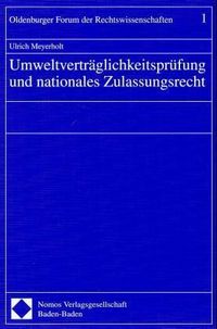 Produktbild: Umweltvertr&auml;glichkeitspr&uuml;fung und nationales Zulassungsrecht