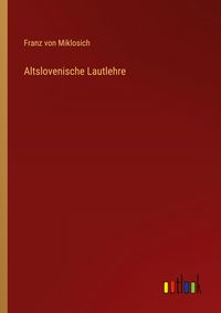 Produktbild: Altslovenische Lautlehre