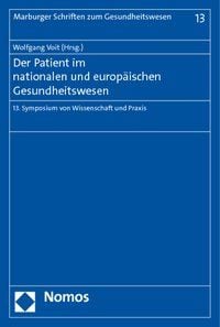 Produktbild: Der Patient im nationalen und europ&auml;ischen Gesundheitswesen